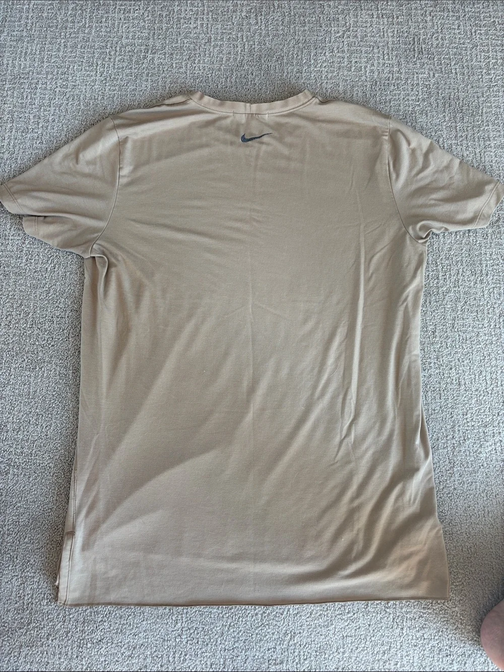 Nike Men's Short Sleeve Crew Tee in Beige